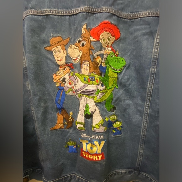 NWT Disney Pixar Toy Story Denim Embroidered Jacket - Picture 8 of 8
